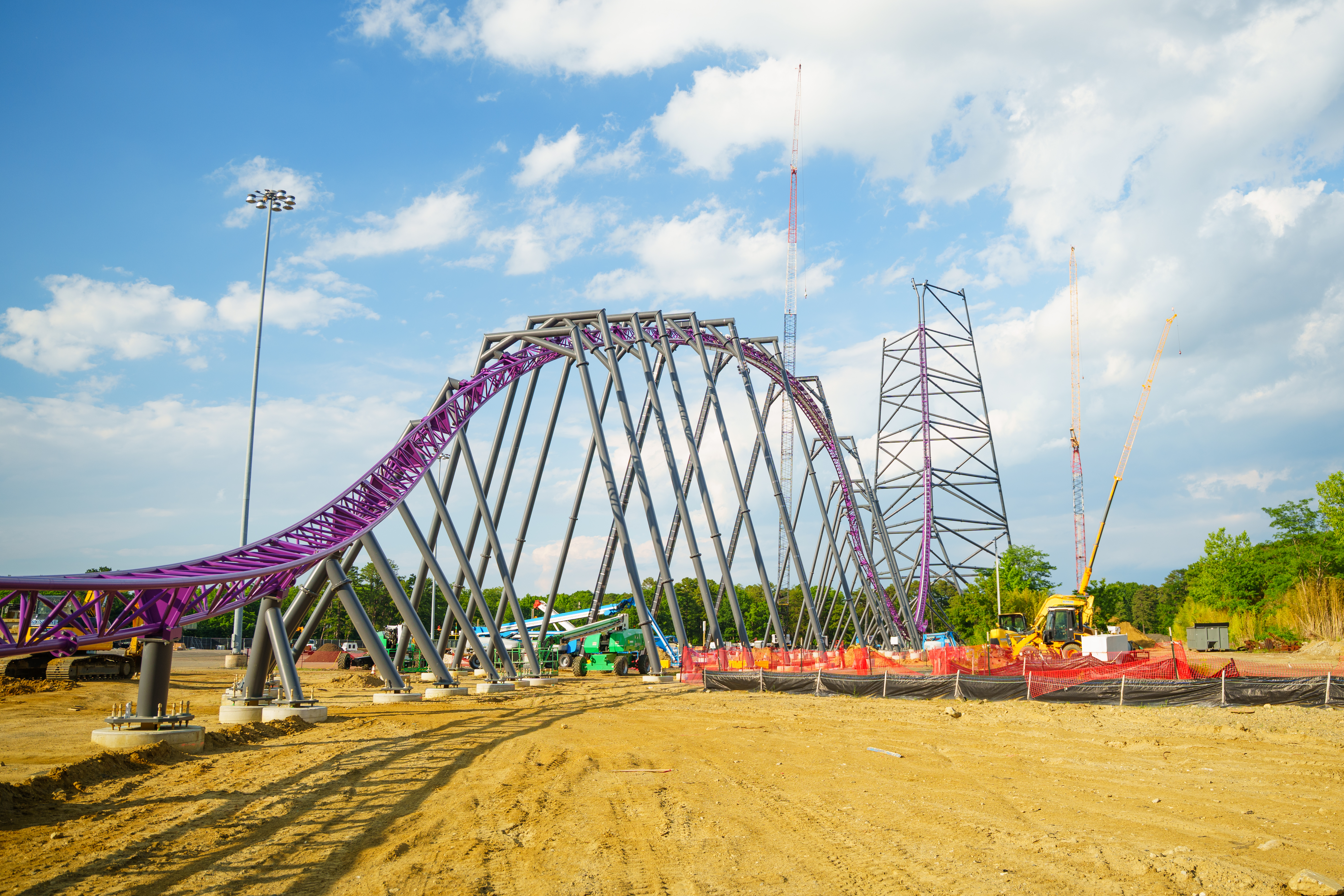 Project Purple Reaches 315 Feet: Six Flags Great Adventure's Tallest Structure Takes Shape